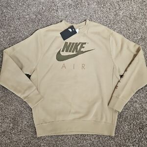 Nike Men's Beige Crewneck Sweater